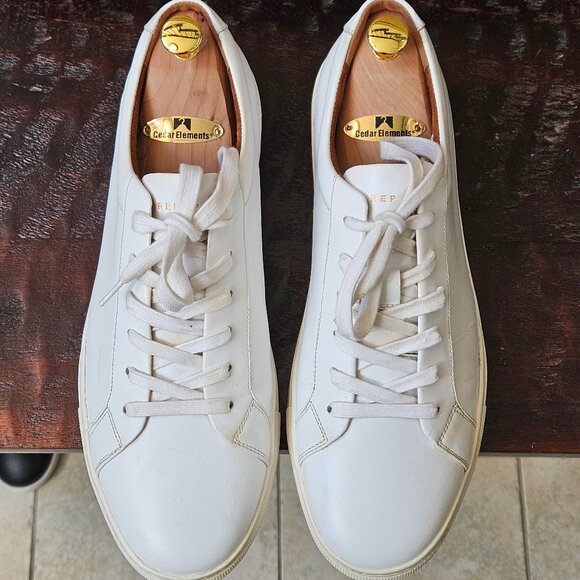 New Republic Men's Leather Sneakers, Classic White, Sz 12 - Picture 2 of 16